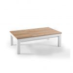 Mesa Elevable y deslizante MEDIS moderna chapa natural laca