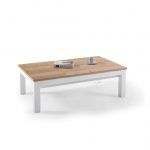 Mesa Elevable y deslizante MEDIS moderna rectangular chapa natural laca