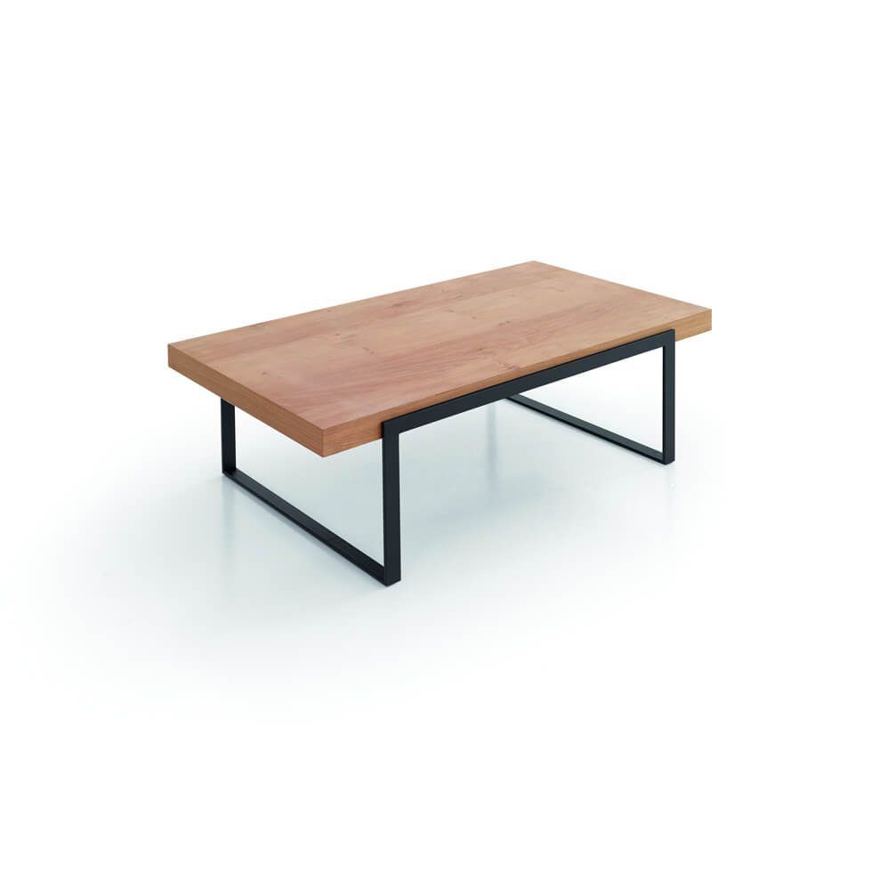 Mesa centro moderna Kipu en chapa natural Mesa de Centro moderna rectangular fija KIPU