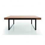 Mesa de Centro moderna KIPU rectangular fija chapa natural acero