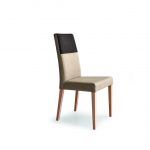 Silla tapizada CROSS moderna haya tapizado combinado