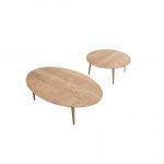 Mesa de Centro moderna ORBIT en chapa natural o lacado