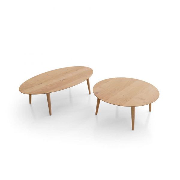 Mesa de Centro ORBIT moderna chapa natural o lacado