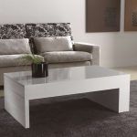 Mesa ADDA moderna con botellero lateral laca centro rectangular
