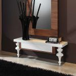 Conjunto Recibidor CALIPSO WOOD moderno colgar chapa natural laca