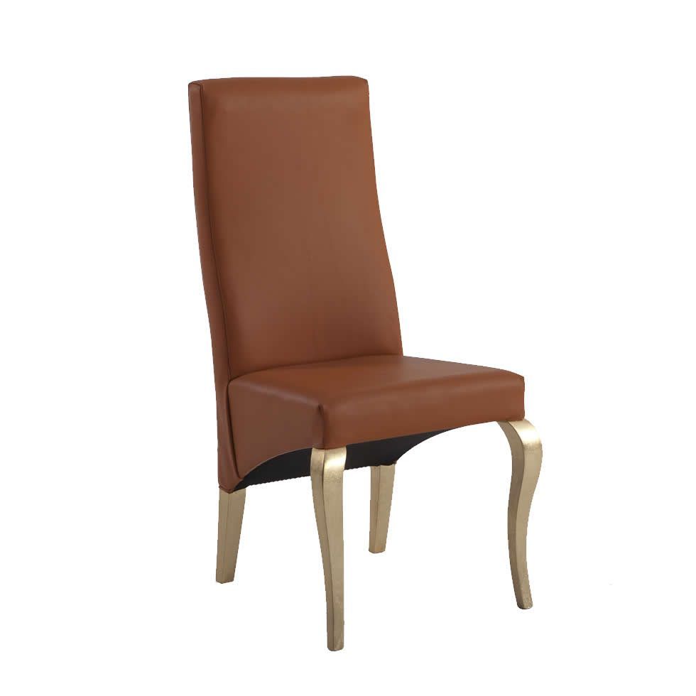 Silla con patas chipendal de haya Divani laca moderna Silla de Comedor DIVANI moderna patas chipedal haya tapizada