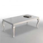 Mesa de Centro rectangular moderna Elevable STATUS patas chipendal haya laca