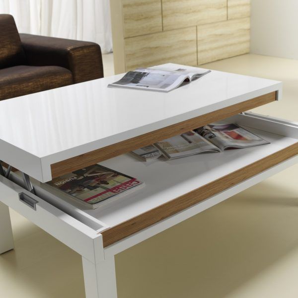 detalle mesa centro elevable open moderna rectangular