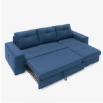 Sofa chaiselongue cama PAULA moderna arrastre elevable