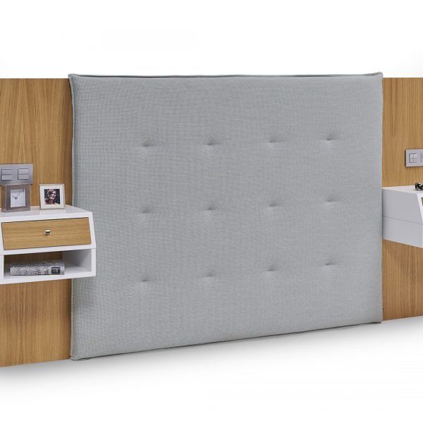 ambiente cabezal tapizado moderno rhin dormitorio matrimonio