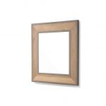 Espejo moderno Start chapa natural laca 90 x 90 cm.