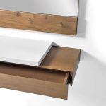 Detalle conjunto Recibidor moderno SETTI flotante cajon