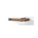 Modulo SETTI flotante cajon moderno chapa natural laca