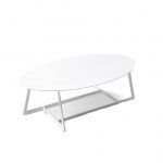 Mesa SPOOL eliptica moderna fija patas acero laca