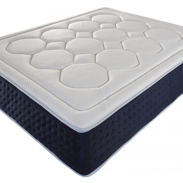 detalle colchon alpes memory cold & hot viscoelastica reversible descanso dormitorio