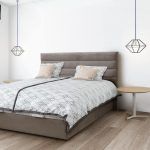 Cabezal dormitorio moderno RODANO tapizado acolchado matrimonio juvenil