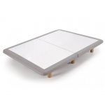 base tapizada en acero patas madera suydi canto perfilado dormitorio descanso