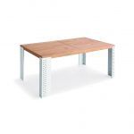 Mesa Comedor moderna Rectangular GLISS extensible patas acero laca