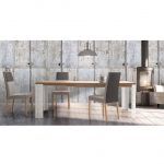 Ambiiente mesa comedor extensible Gliss rectangular moderna
