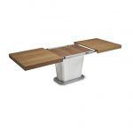 Detalle mesa comedor moderna SAVONA rectangular extensible
