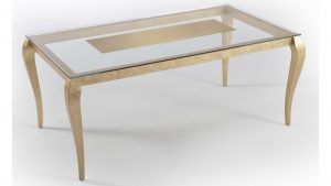 mesa salon comedor moderna divani glass fija