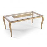 Mesa de Comedor DIVANI GLASS moderna fija tapa cristal