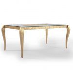 Mesa de Comedor moderna DIVANI GLASS fija rectangular