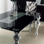 Mesa de Comedor rectangular fija RETTO GLASS moderna