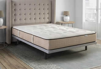 Base tapizada verona patas madera descanso confort dormitorio