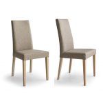 silla moderna tapizada cross patas haya maciza salon comedor