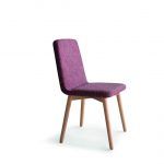 Silla madera OTELLO moderna tapizada haya maciza