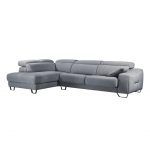 Sofa chaiselongue relax o deslizante salon moderno CINTHIA patas acero Pedro Ortiz