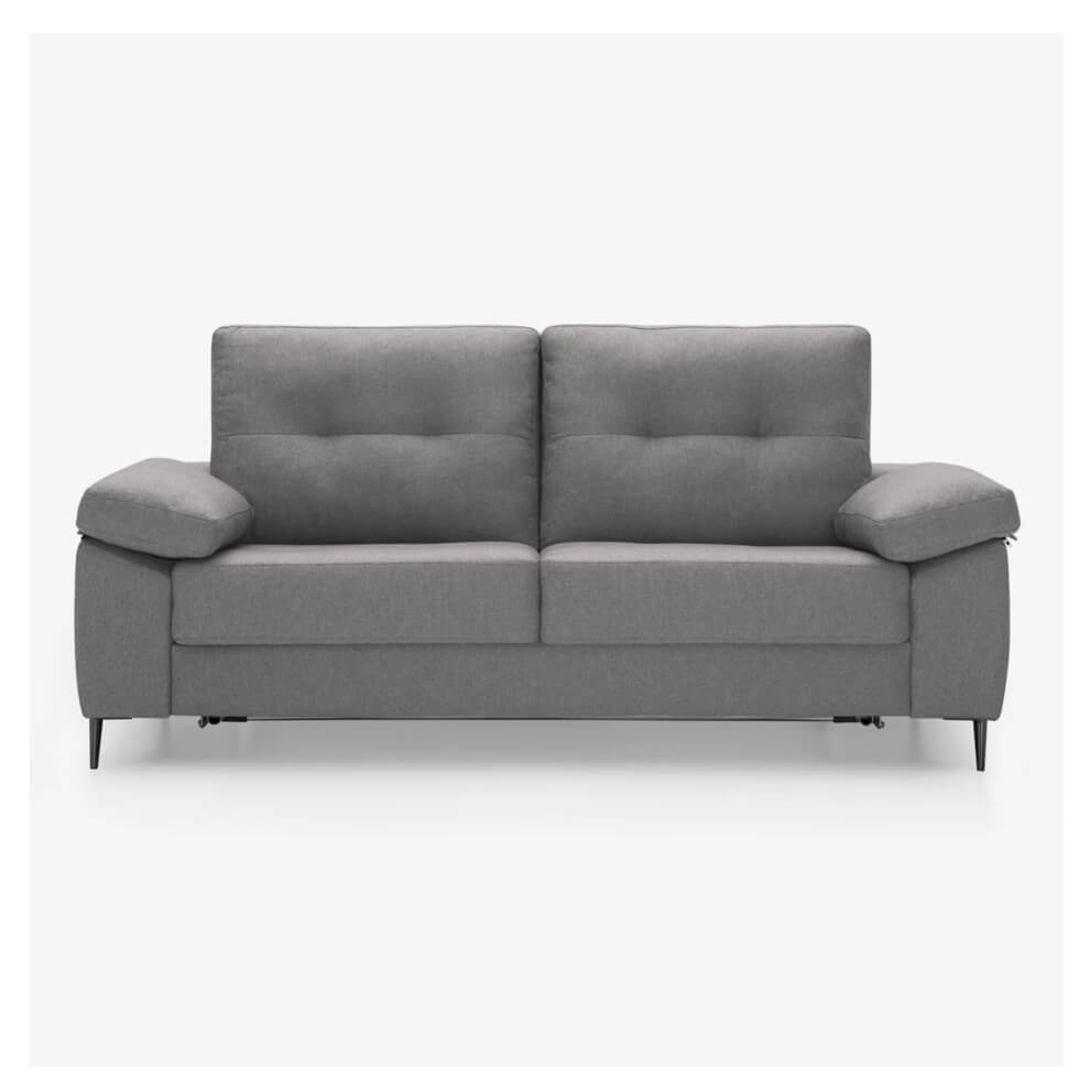 Sofá cama modelo SALOM en estilo moderno sofa cama moderno salom tapizado apertura italiana patas acero