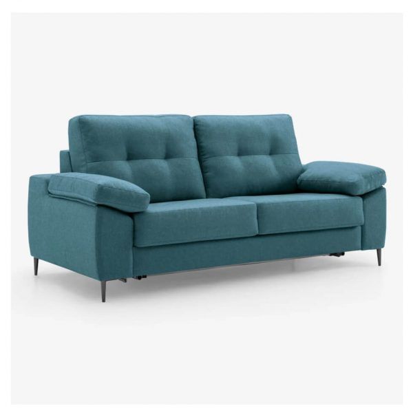 sofa cama moderno salom patas acero apertura italiana