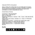 Caracteristicas de la composicion tela MYSTIC de AquaClean