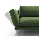 detalle reclinable sofa moderno axis desenfundable tapizado patas acero