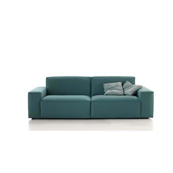 sofa moderno daro modular tapizado patas madera