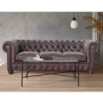 ambiente sofa clasico chester tapizado capitone salon despacho