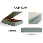 detalle canape tapizado adda suelo abatible gran capacidad descanso dormitorio