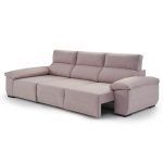 detalle sofa chaiselongue cama esmeralda moderno sistema carro extraible apoyo al suelo reclinabe y extraible