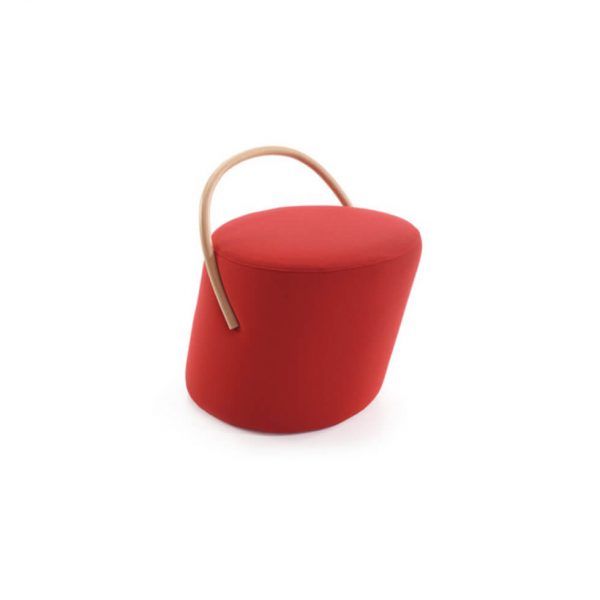 pouff tapizado OPOF contemporáneo salon moderno madera