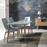 Silla tapizada LIBER moderna ambiente salón comedor nordico