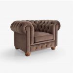 sillon individual cheste clasico capitone patas madera torneadas