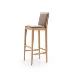 taburete moderno andrina respaldo madera tapizado