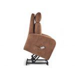 detalle sillon relax pink tapizado moderno empuje manual