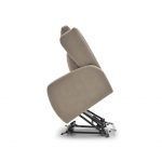 detalle sillon relax roxan moderno 2 motor descanso tapizado