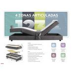 cama articulada relax tapizada royal descanso confort dormitorio motor
