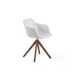 silla comedor giratoria iris moderna salon patas madera