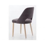 Silla tapizada FENICE moderna con patas en madera
