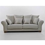 Sofa salon clasico BRUNO tapizado patas madera